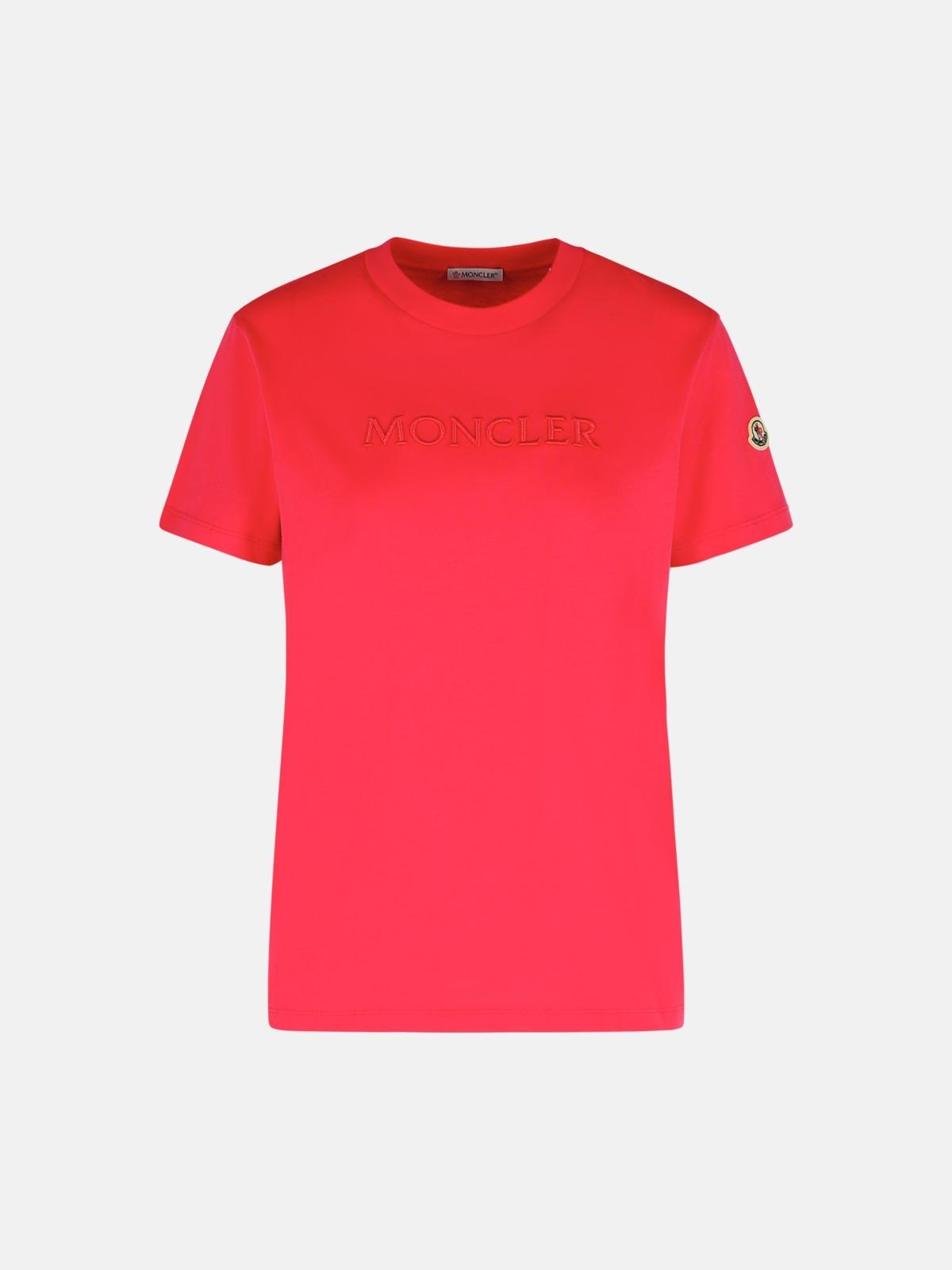 【関税＆送料込み】Moncler Fuchsia Cotton T-Shirt Moncler FUCHSIA COTTON T-SHIRT | lungolivigno | REVERSIBLE