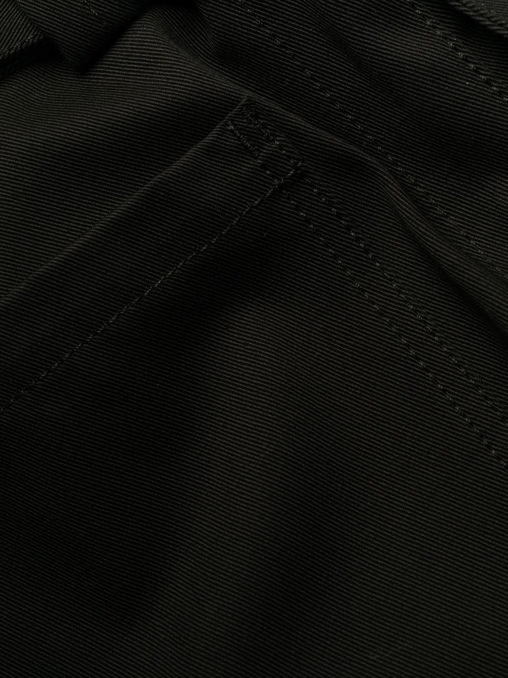 buckled four-pocket straight trousers - 6