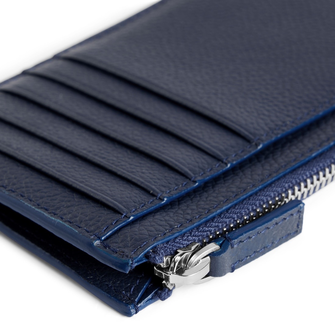 Men's Cash Long Coin And Card Holder Large  in Navy/burgundy - 4