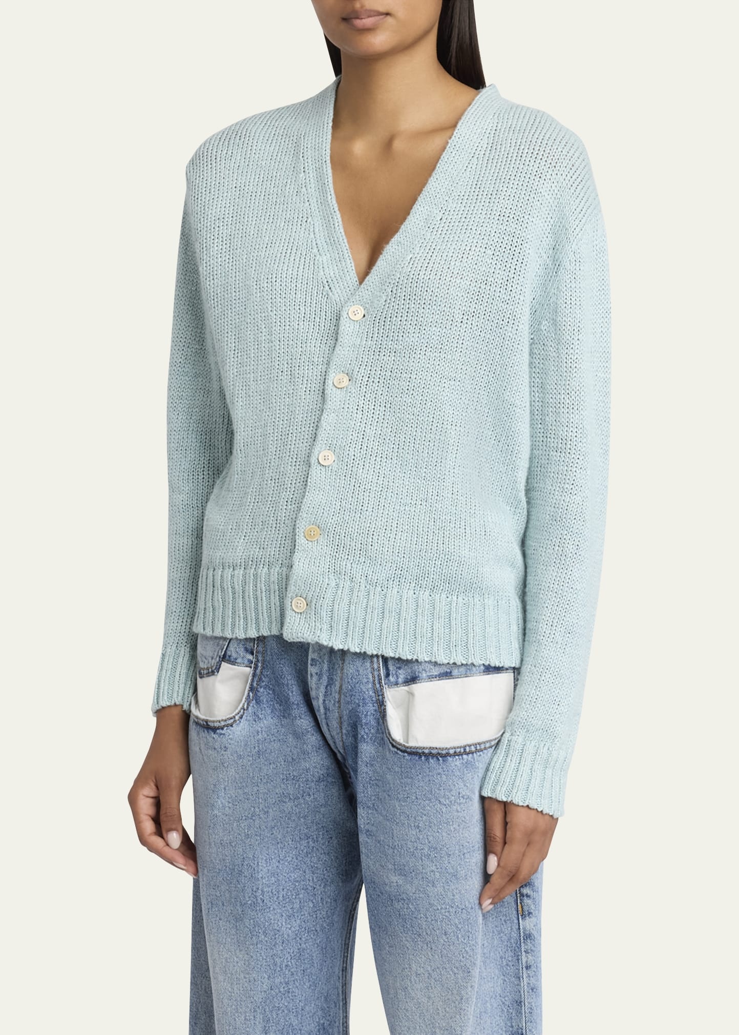 V-Neck Hemp Cardigan - 4