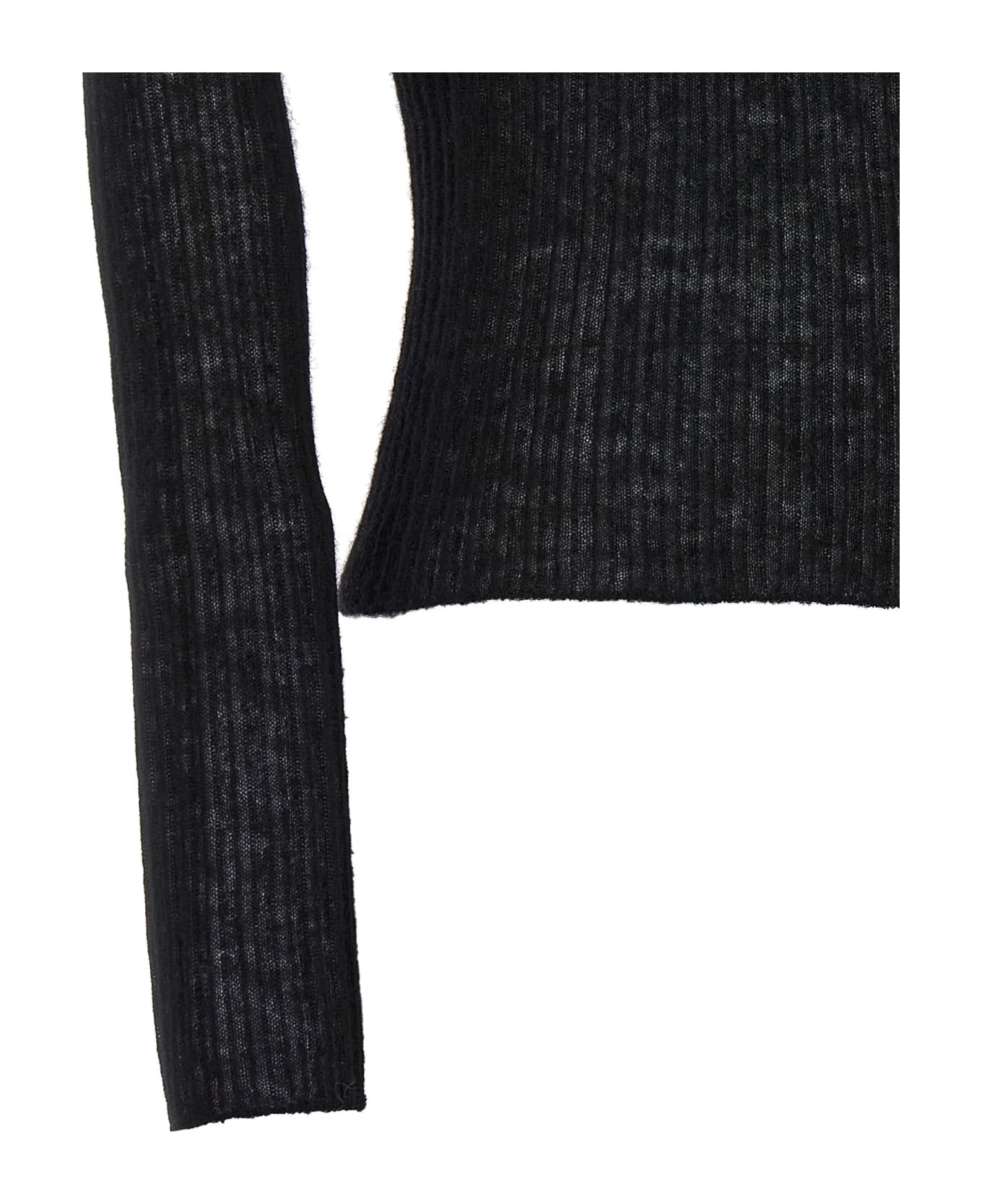 Ribbed Turtleneck Sweater - 4
