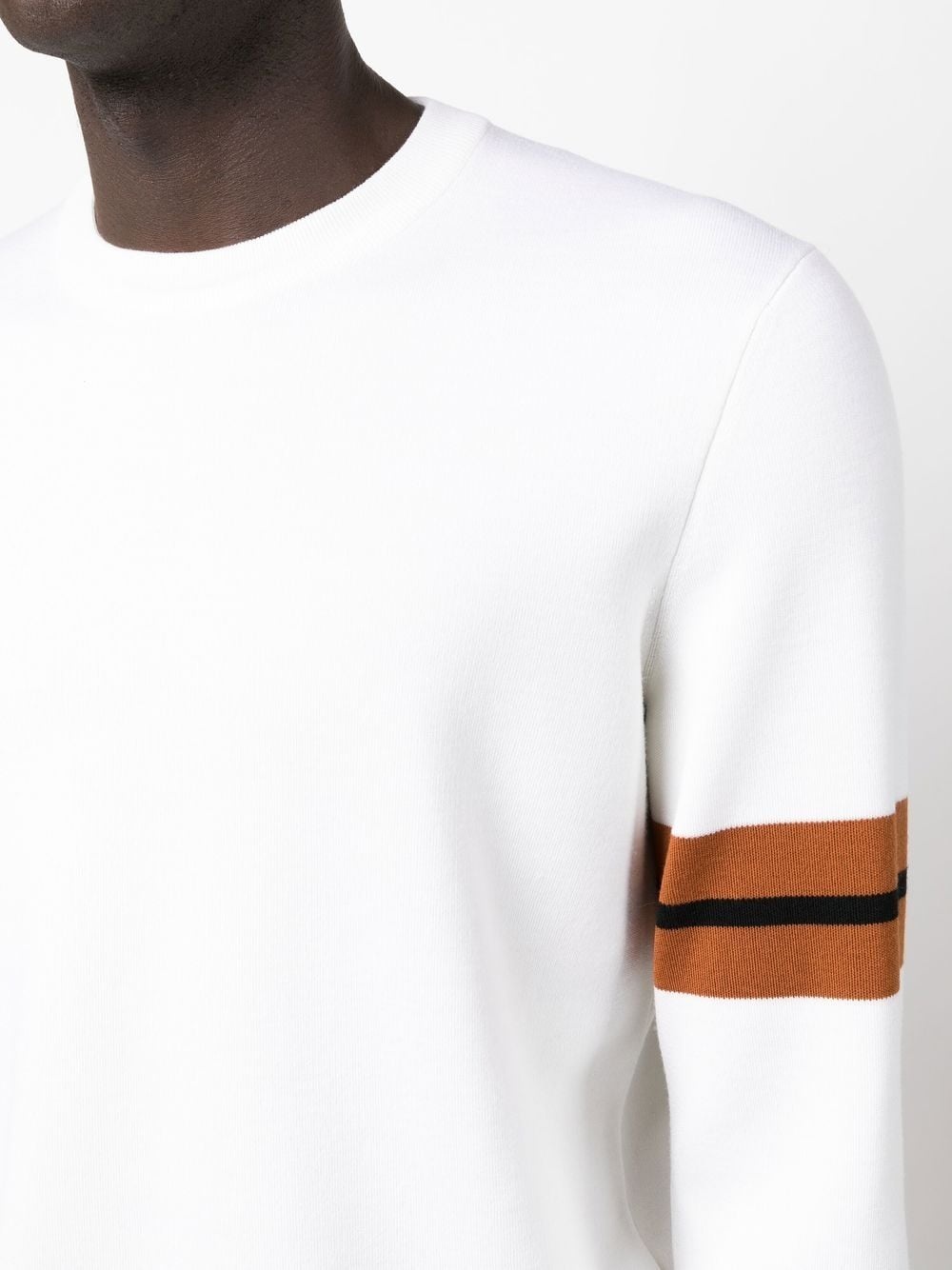 side stripe detail sweater - 5