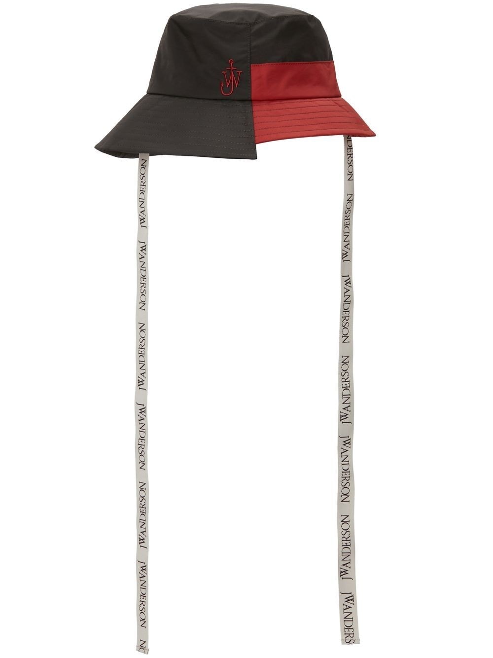 asymmetric colour-block bucket hat - 1