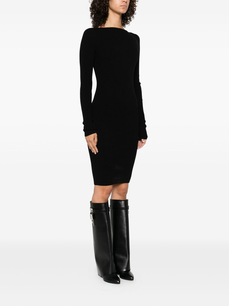 ribbed boat-neck dress 3