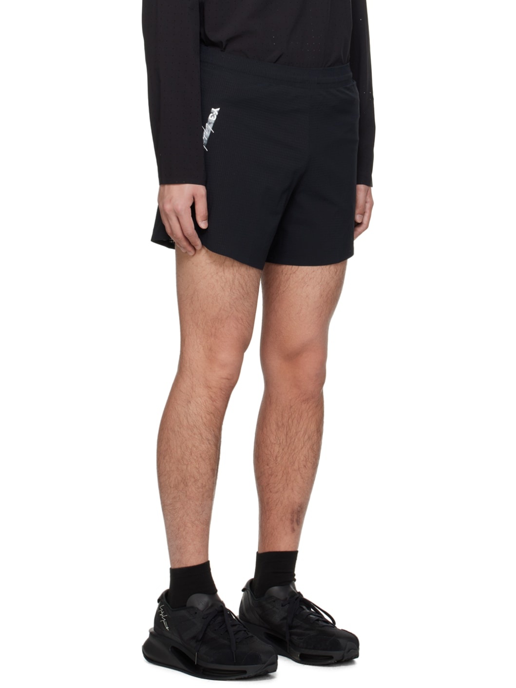 Black Printed Shorts - 2
