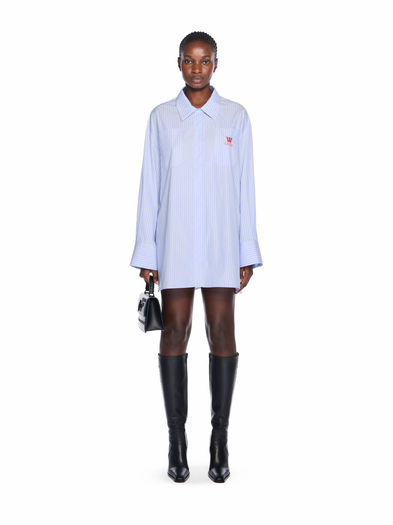 Off-White Striped Poplin Shirt Dress outlook