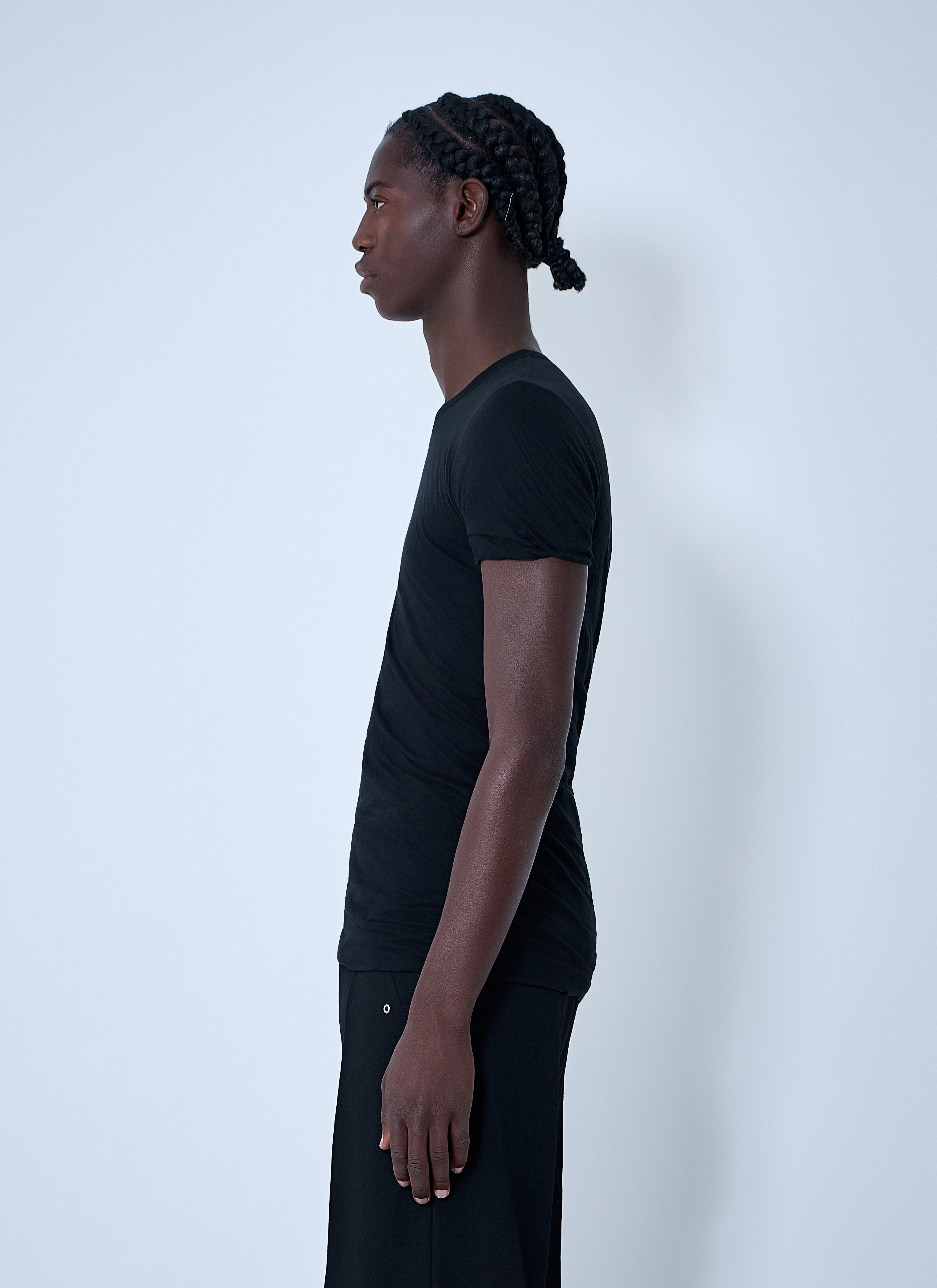 Rick Owens Men Cotton Short Sleeve T-Shirt - 3
