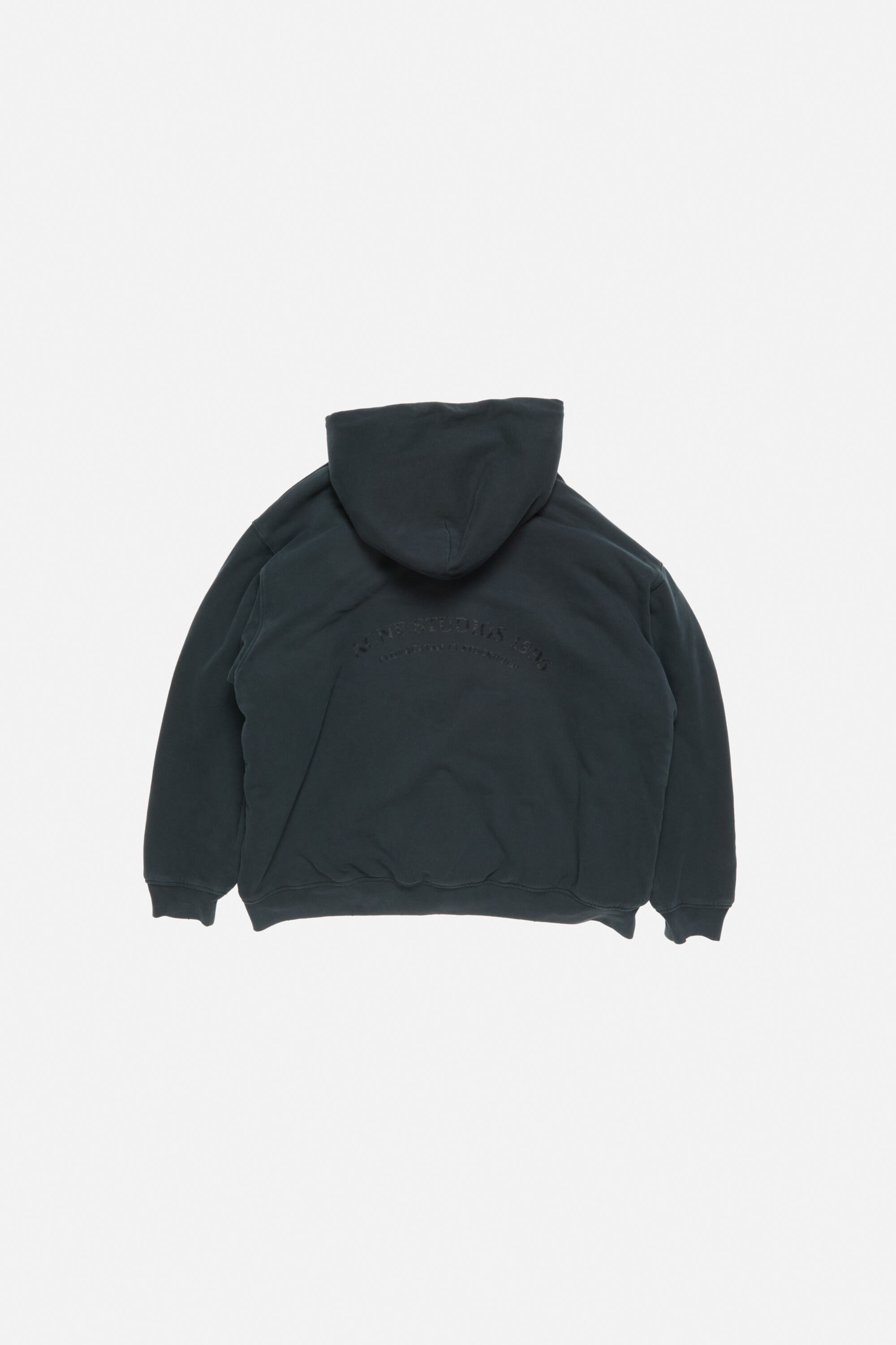 Hooded zipper sweater - Faded black - 3