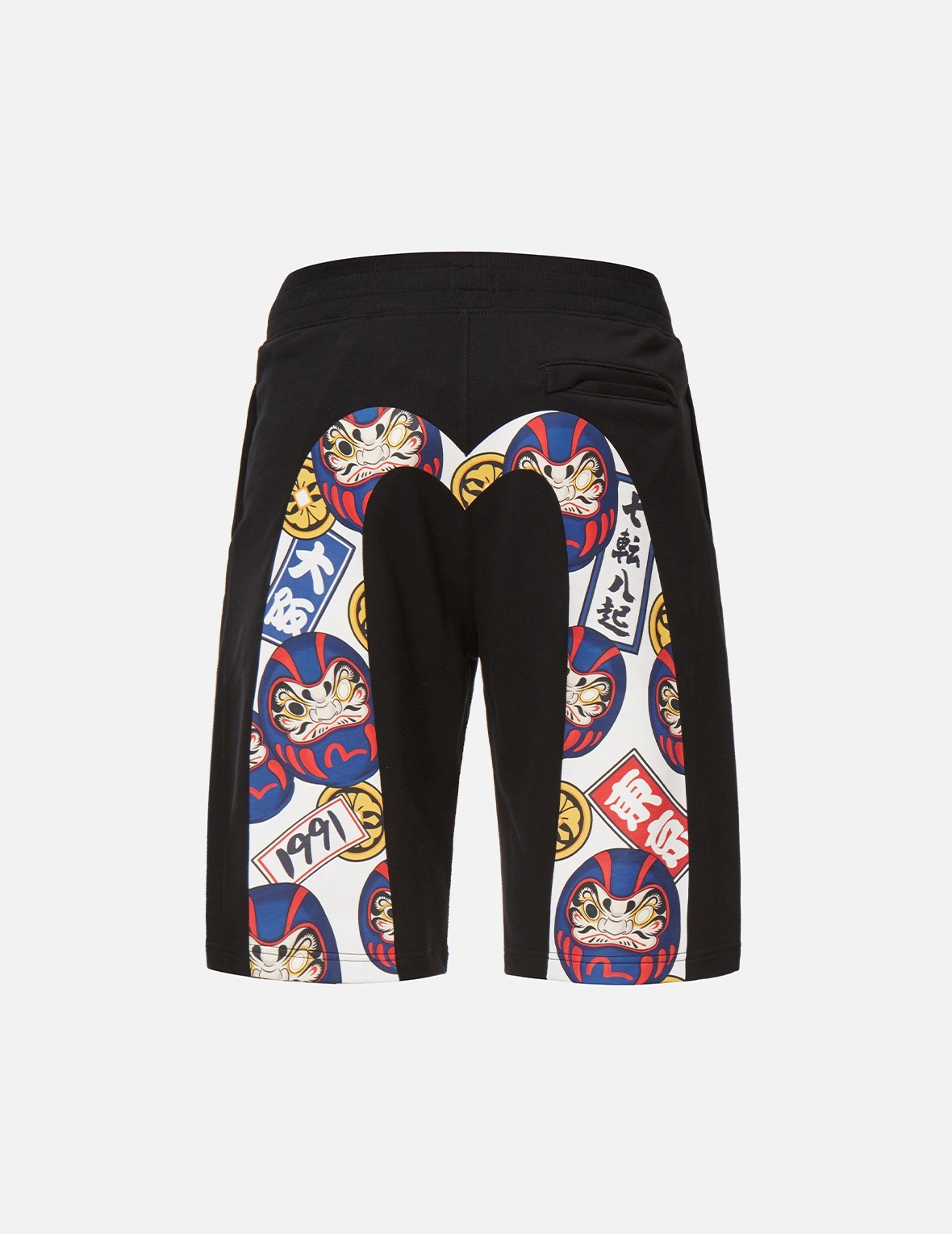 DARUMA DAICOCK PRINT SWEAT SHORTS - 2