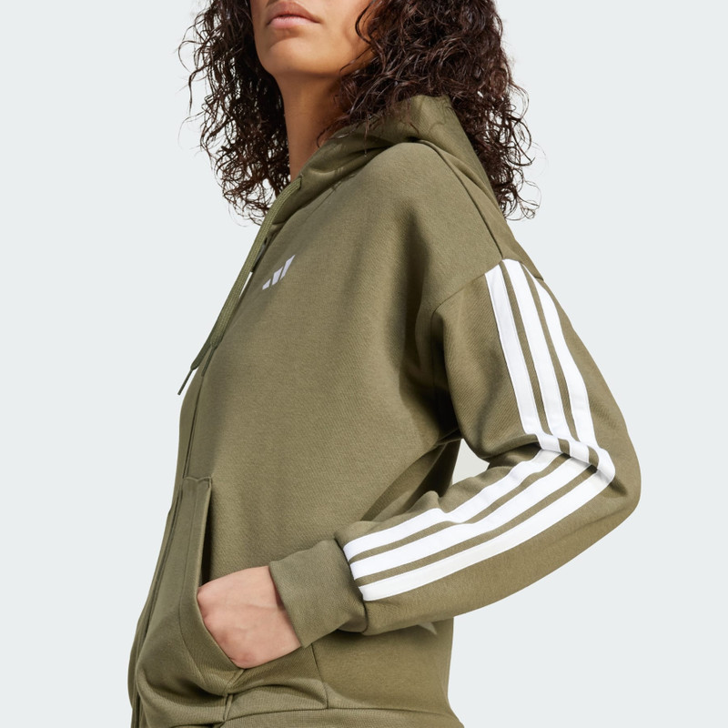 Essentials 3-Stripes Full-Zip Fleece Hoodie 6