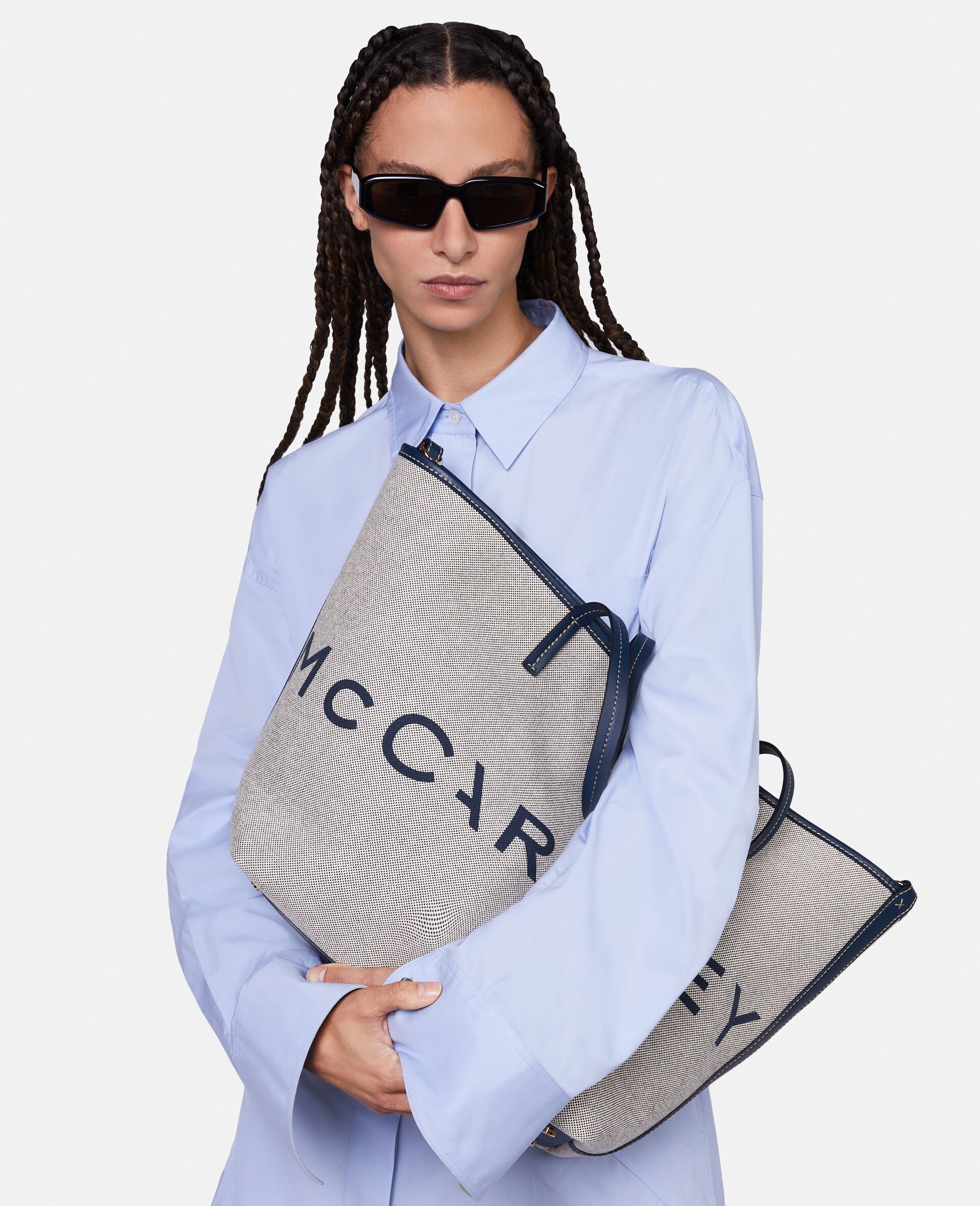 Logo Canvas Beach Tote Bag - 2