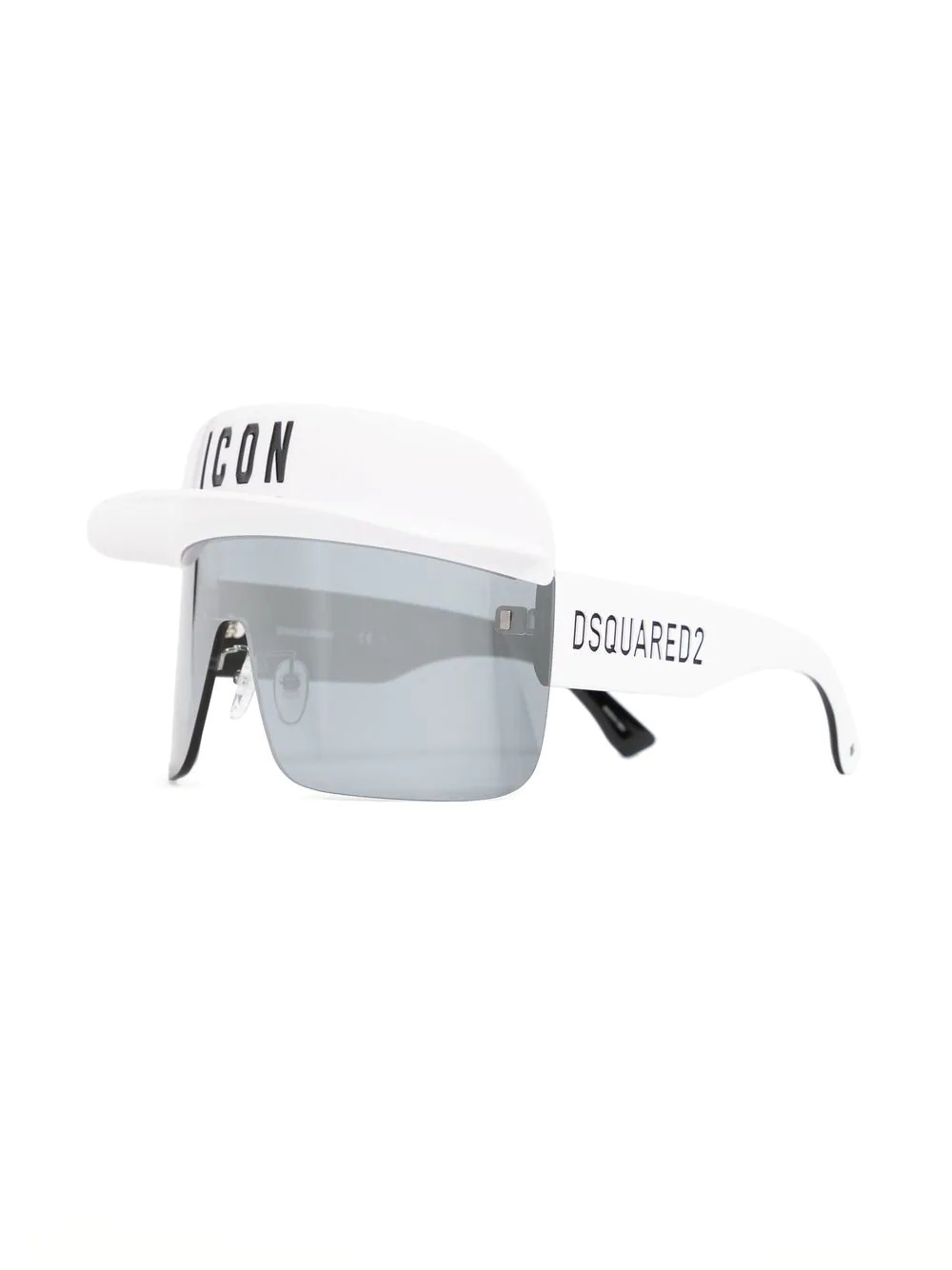 logo print oversized sunglasses - 2
