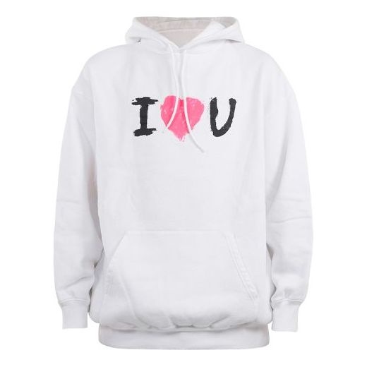 Balenciaga 'I Love U' Hoodie 'White' 570811TJVL69040 - 1