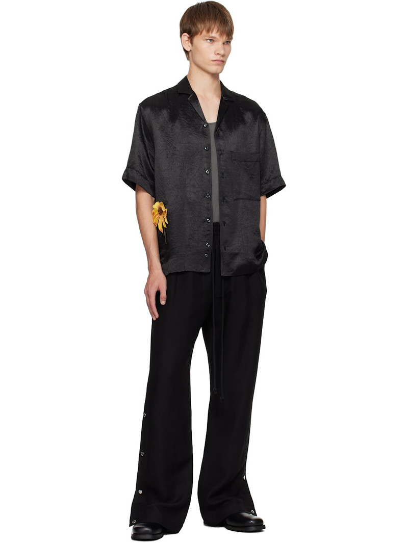 Song for the Mute Black Drape Studded Sweatpants outlook