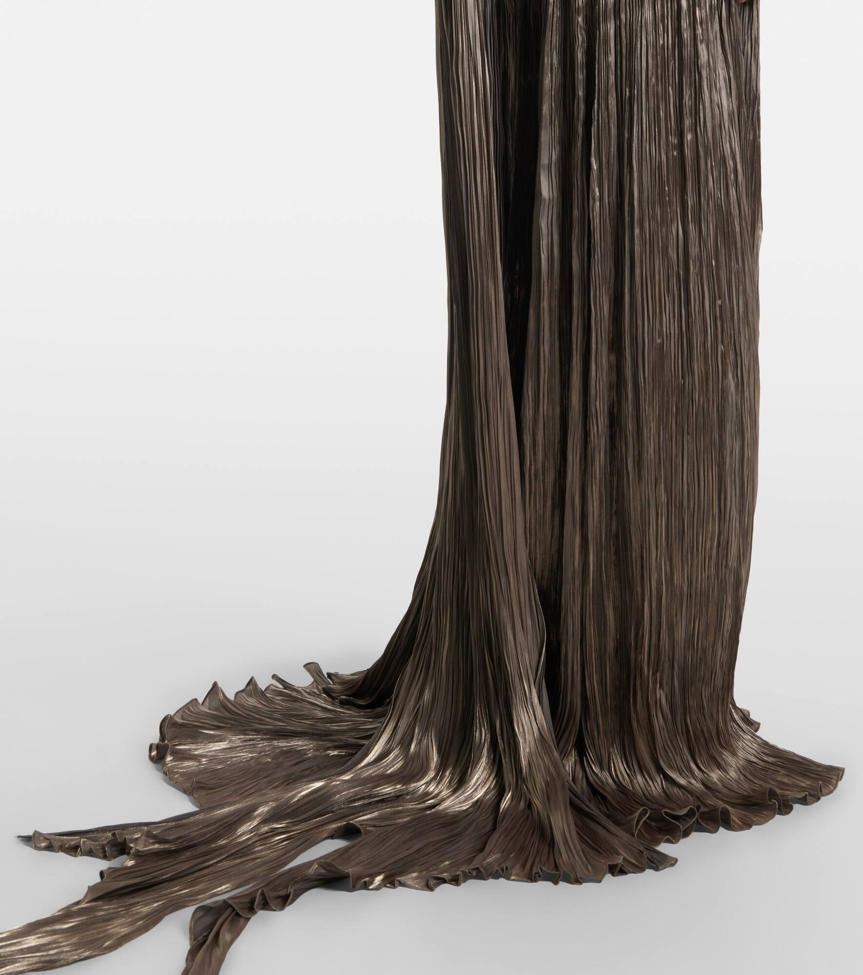 Ruched asymmetric gown - 6