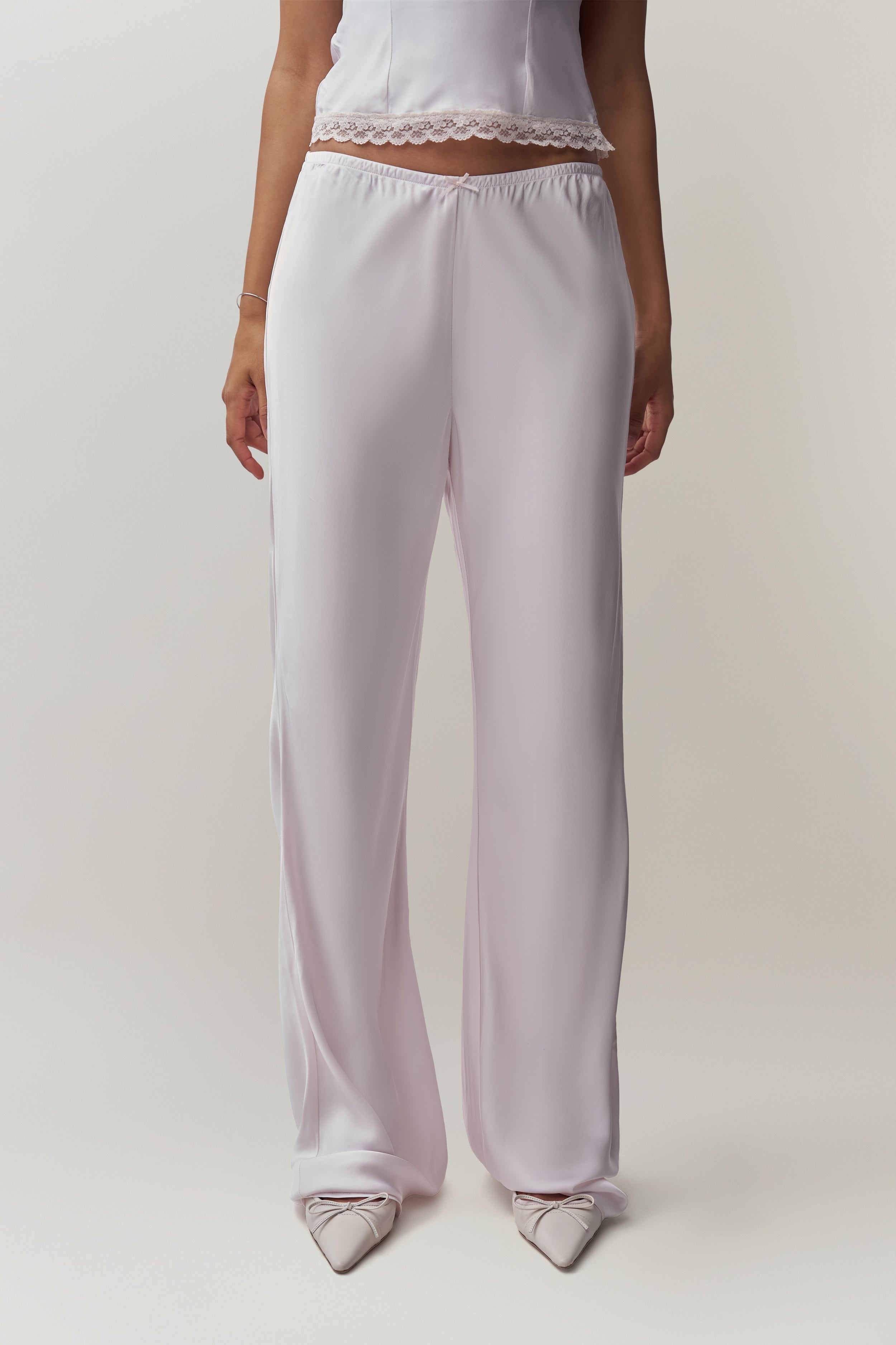 パンツ W double polyester pants OVY <size 2> Double Waistband Wide Leg Pants – EVISU