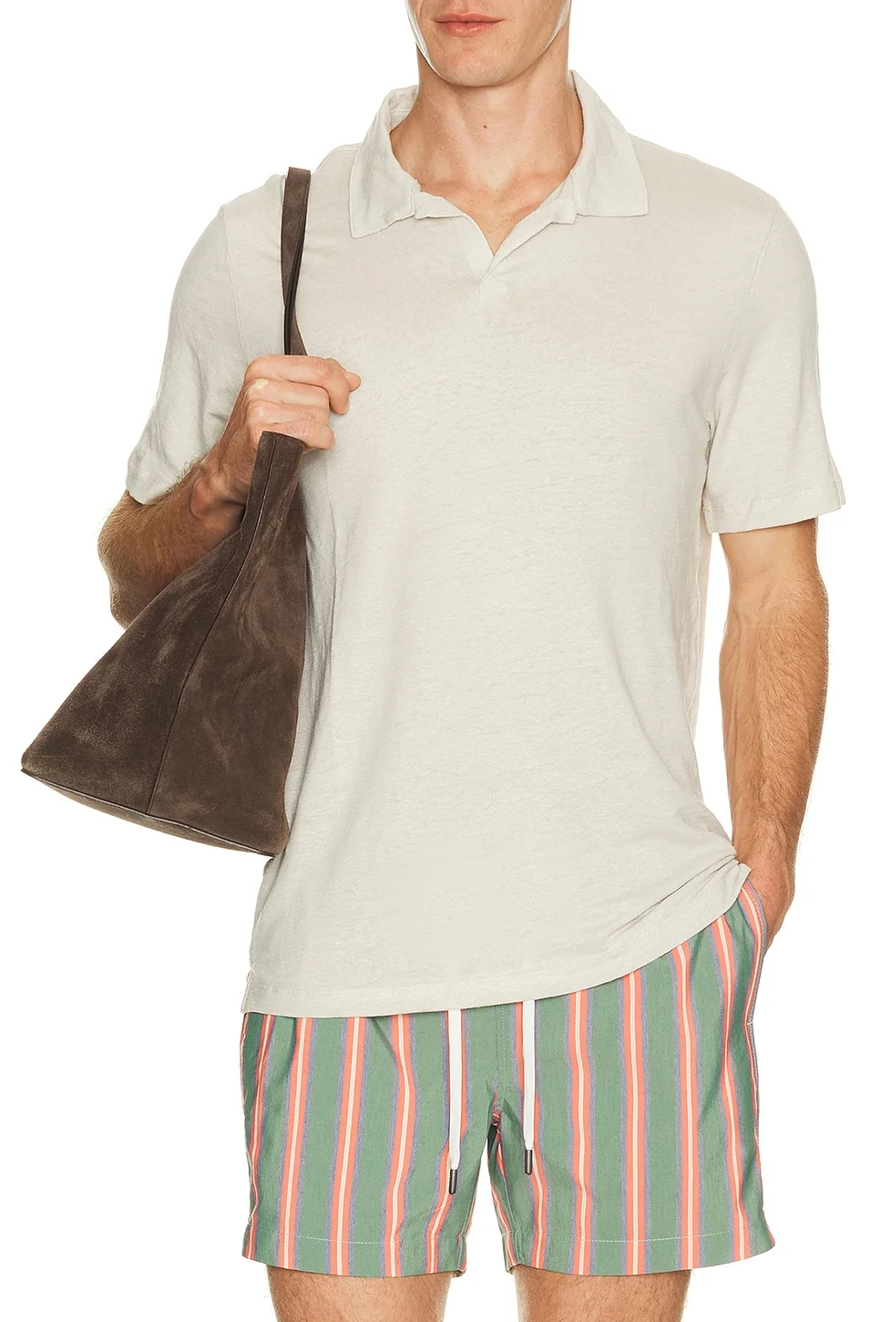 Shaun Stretch Linen Polo - 1
