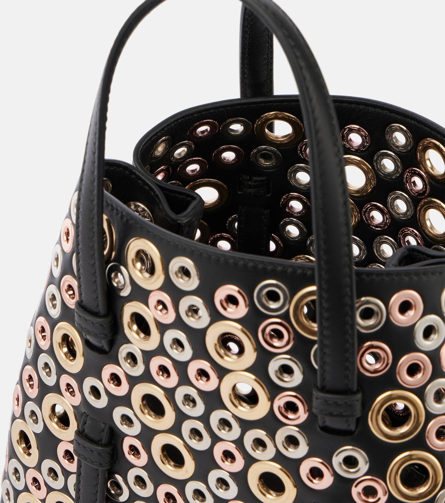 Mina 20 embellished leather tote bag - 3