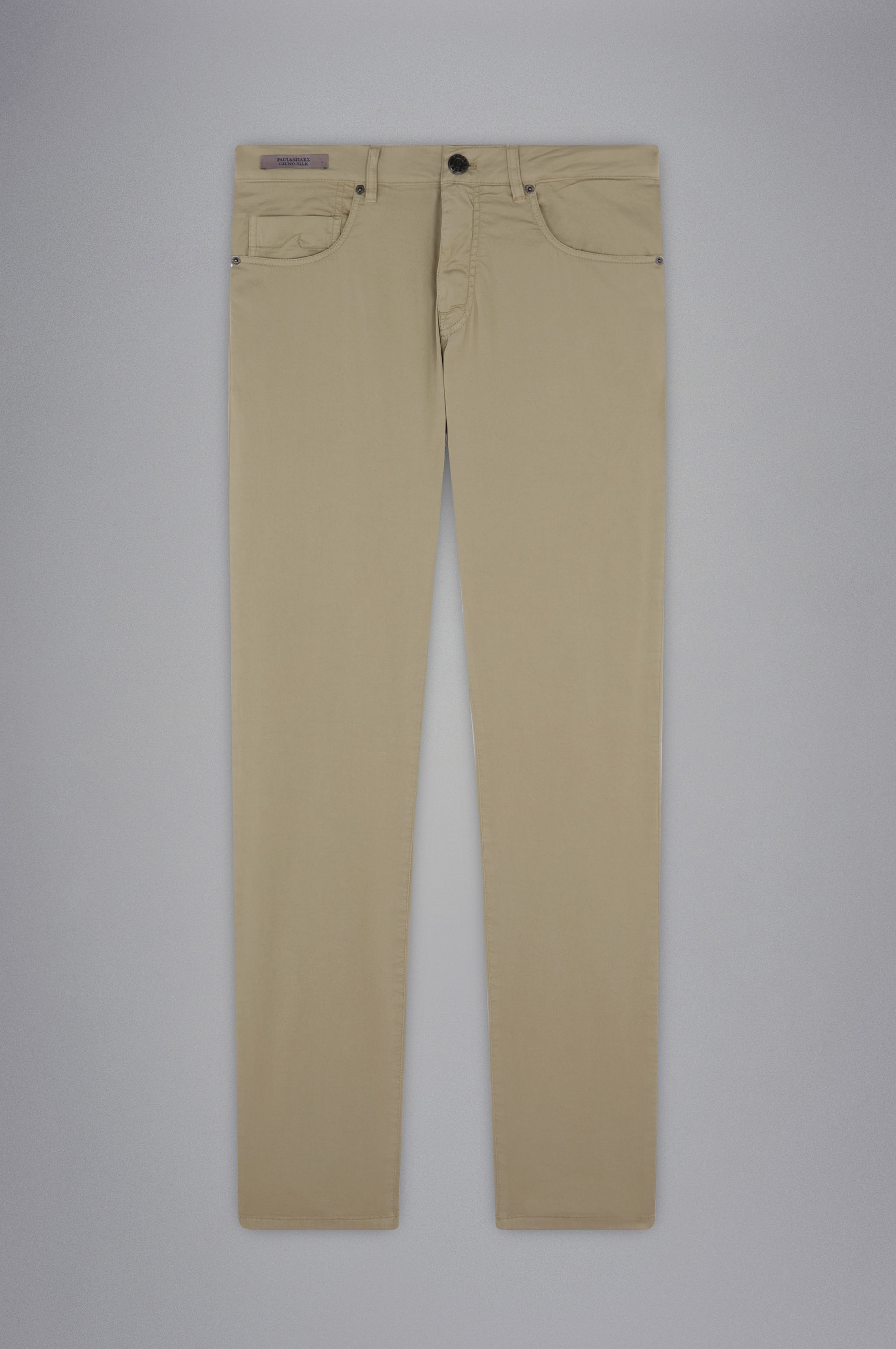 SILK AND COTTON STRETCH 5 POCKETS TROUSERS - 1
