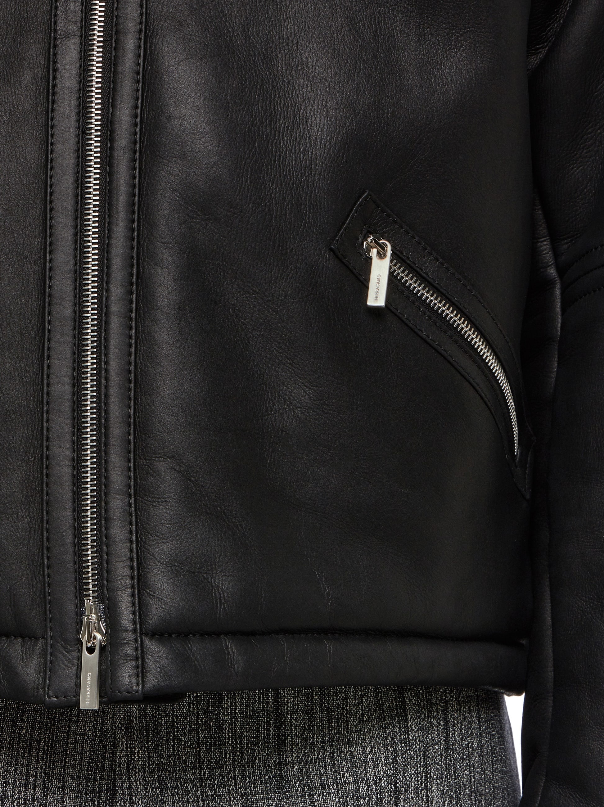Shearling merino bomber - 6