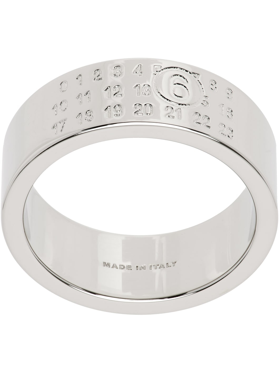 Silver Numeric Minimal Signature Ring - 1