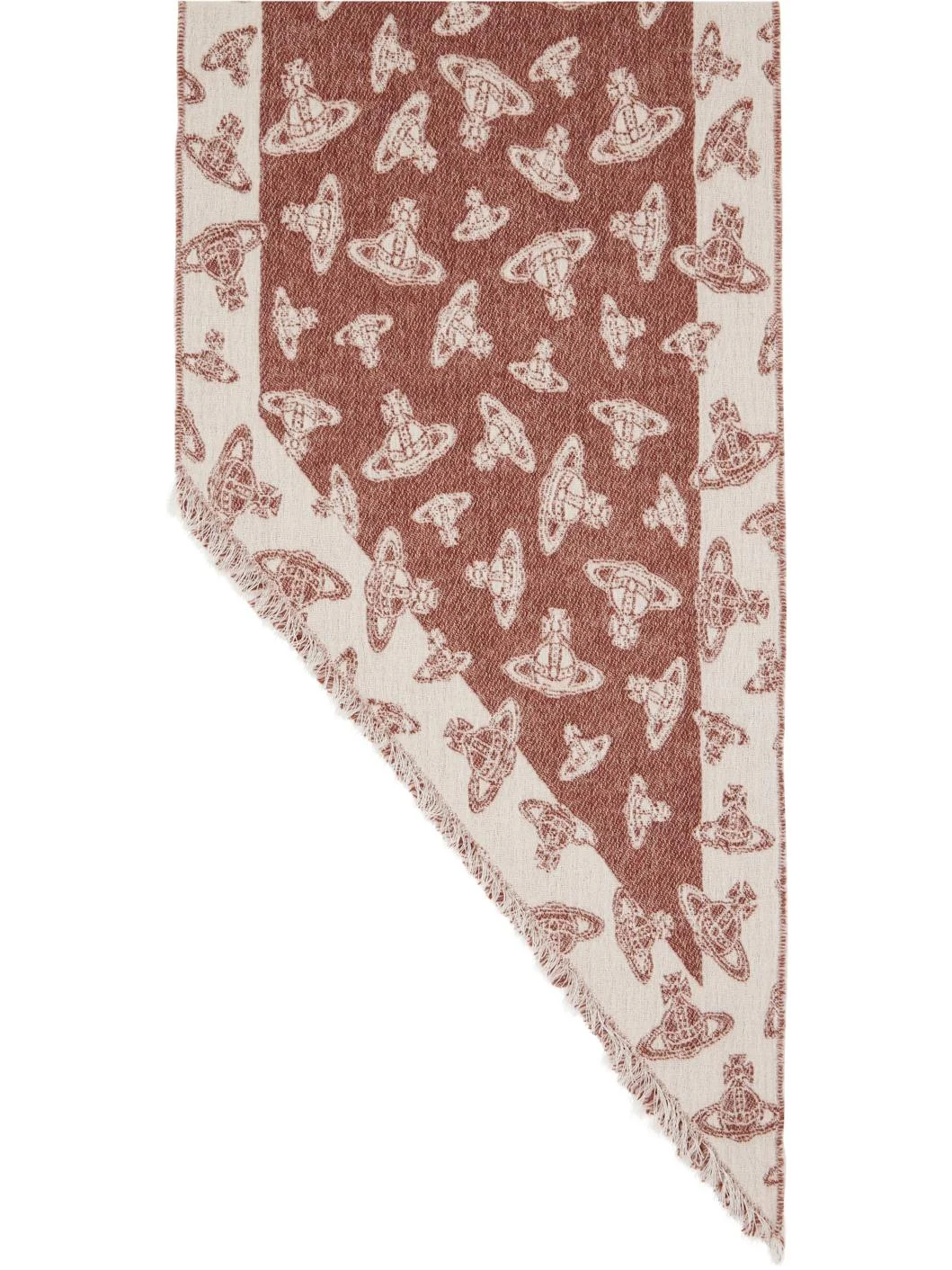 Brown Two Point Scarf - 1