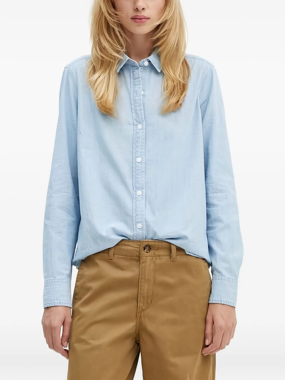 long-sleeve buttoned shirt - 1