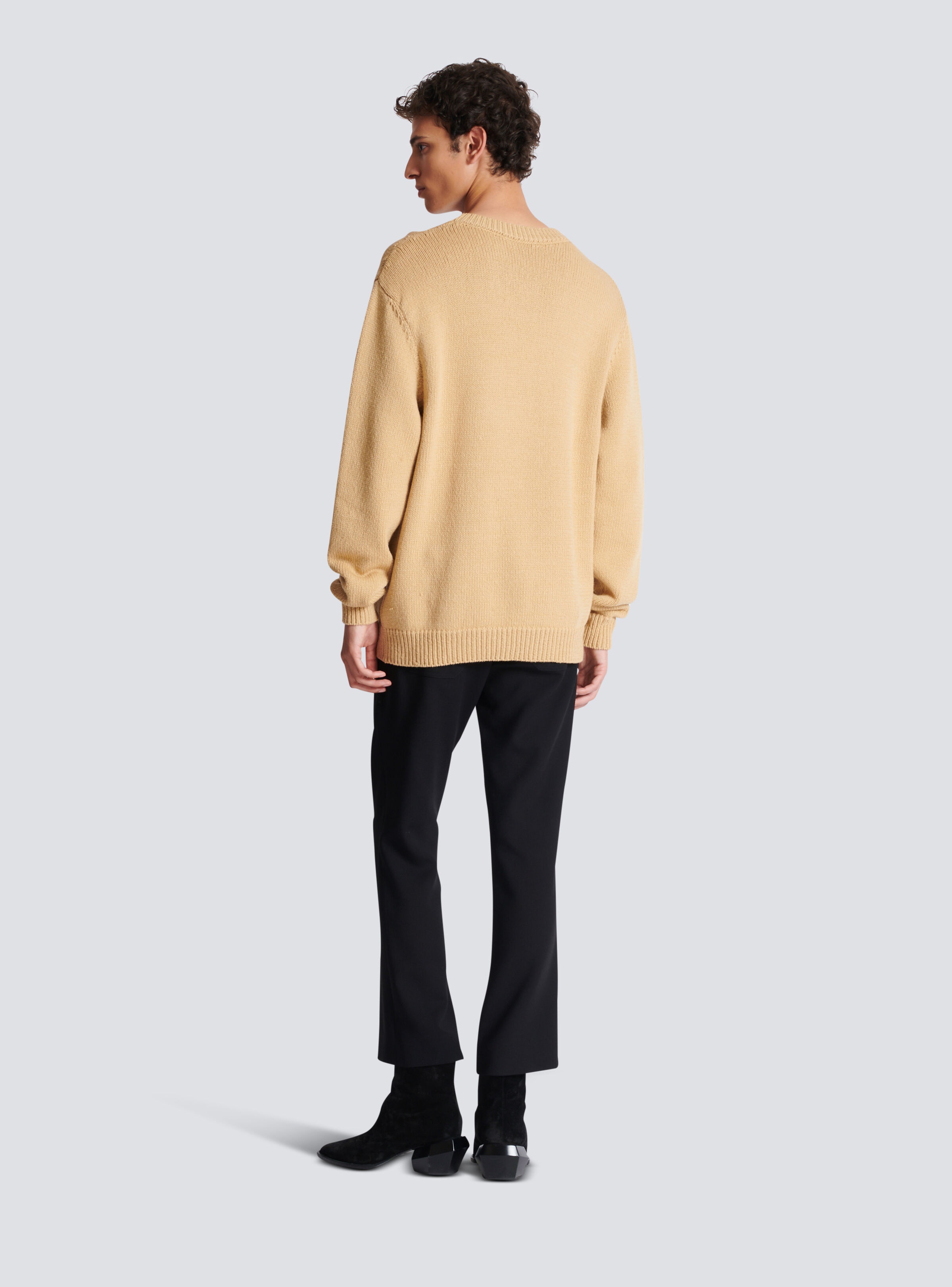 Balmain merino wool jumper - 4