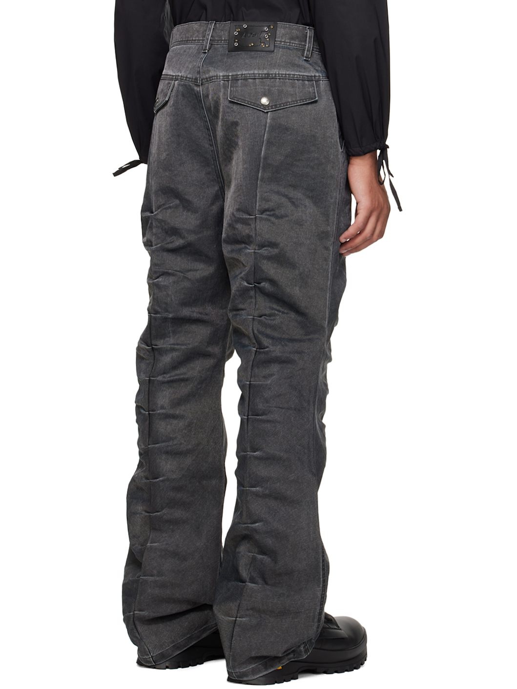 Gray Rivoli Tuck Trousers - 3