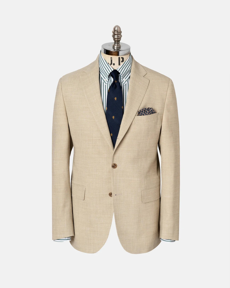 TAN CRASH LINEN SPORT COAT 1