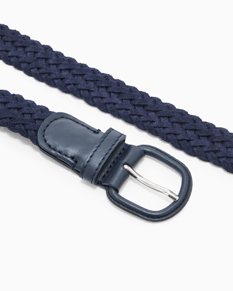 GIORGIO ARMANI WOVEN SUEDE BELT outlook