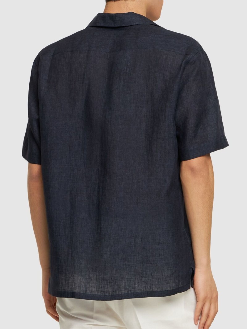 Short sleeve linen shirt - 3