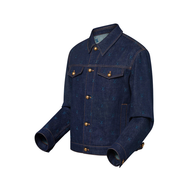 Louis Vuitton LV Blason Embroidered Denim Blouson outlook