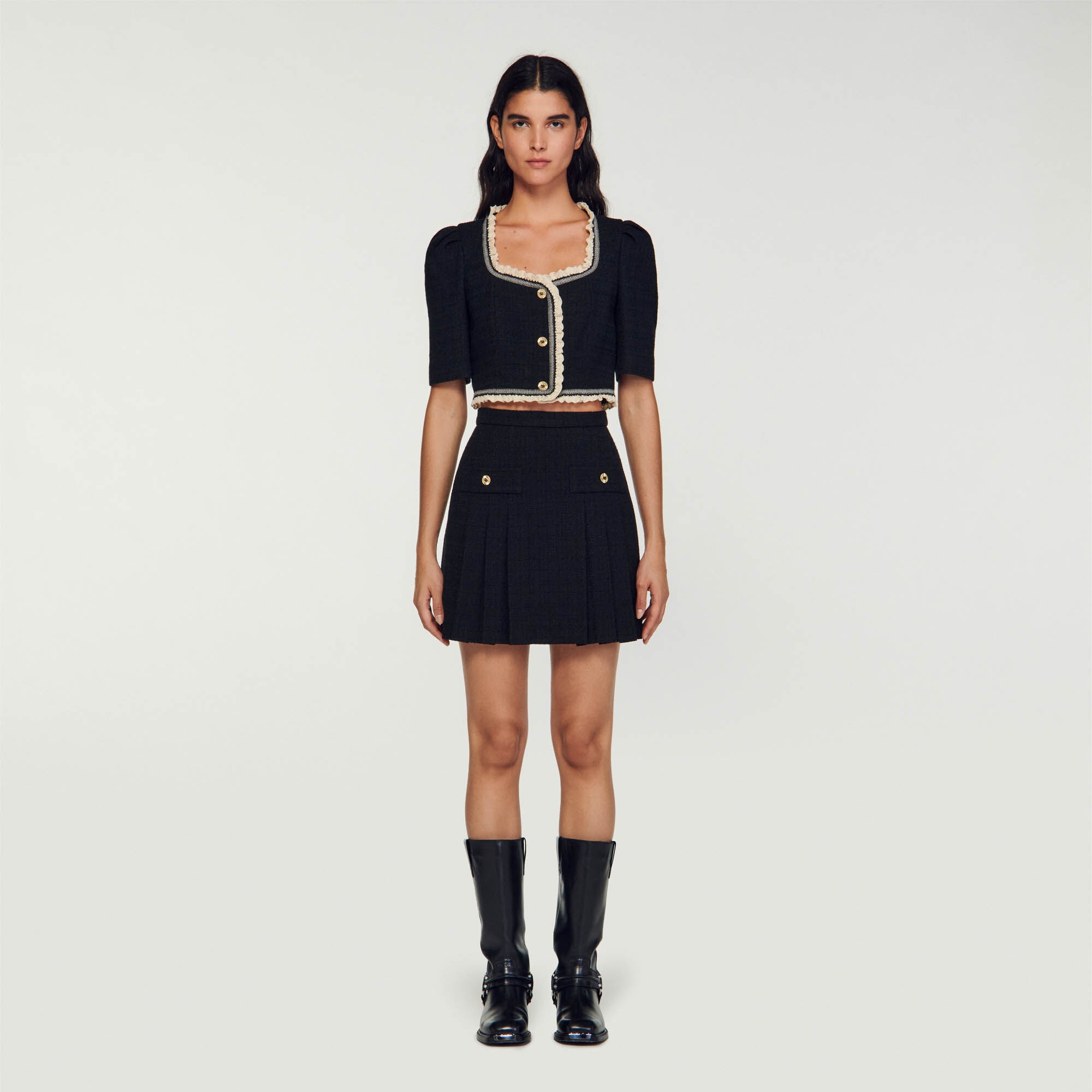 TWEED CROPPED TOP - 3