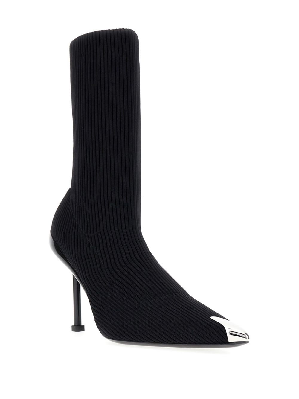 Slash 90mm ribbed-knit boots - 2