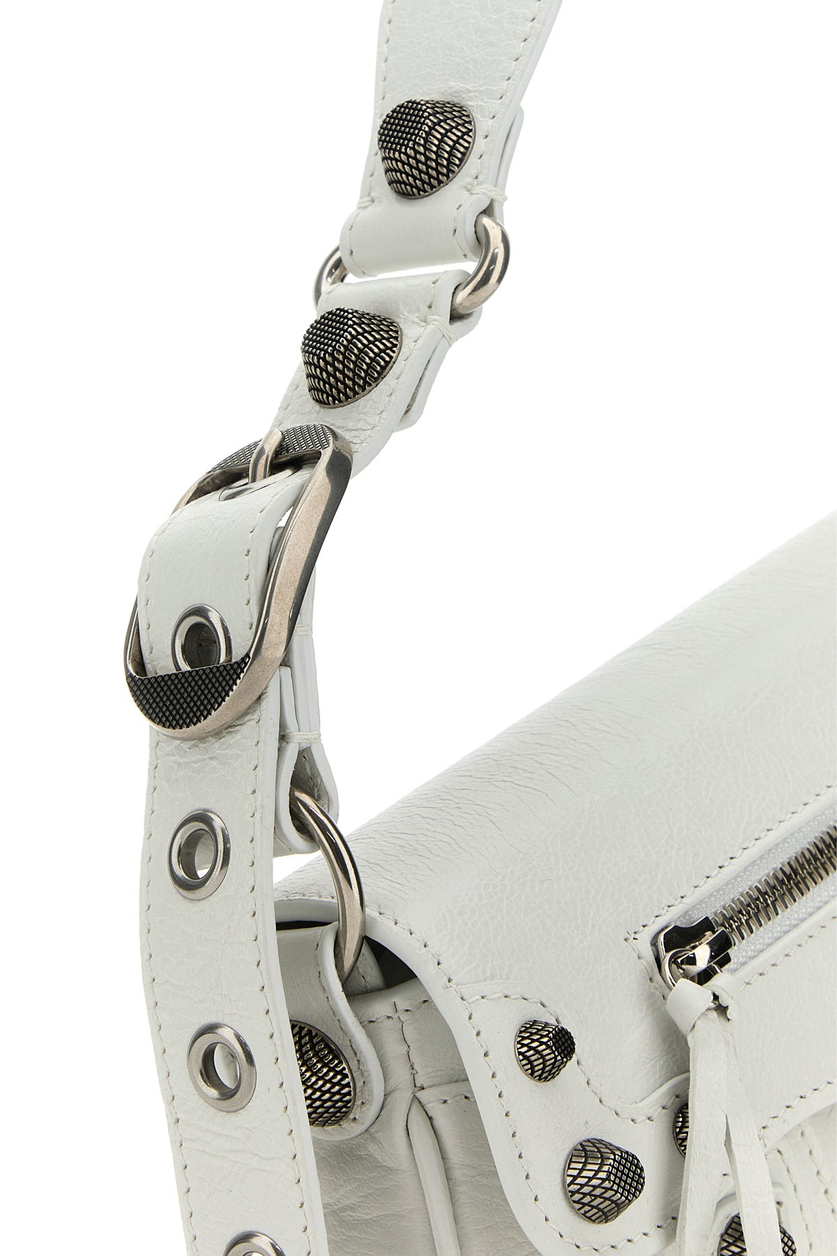 White leather small Le Cagole Sling shoulder bag - 4