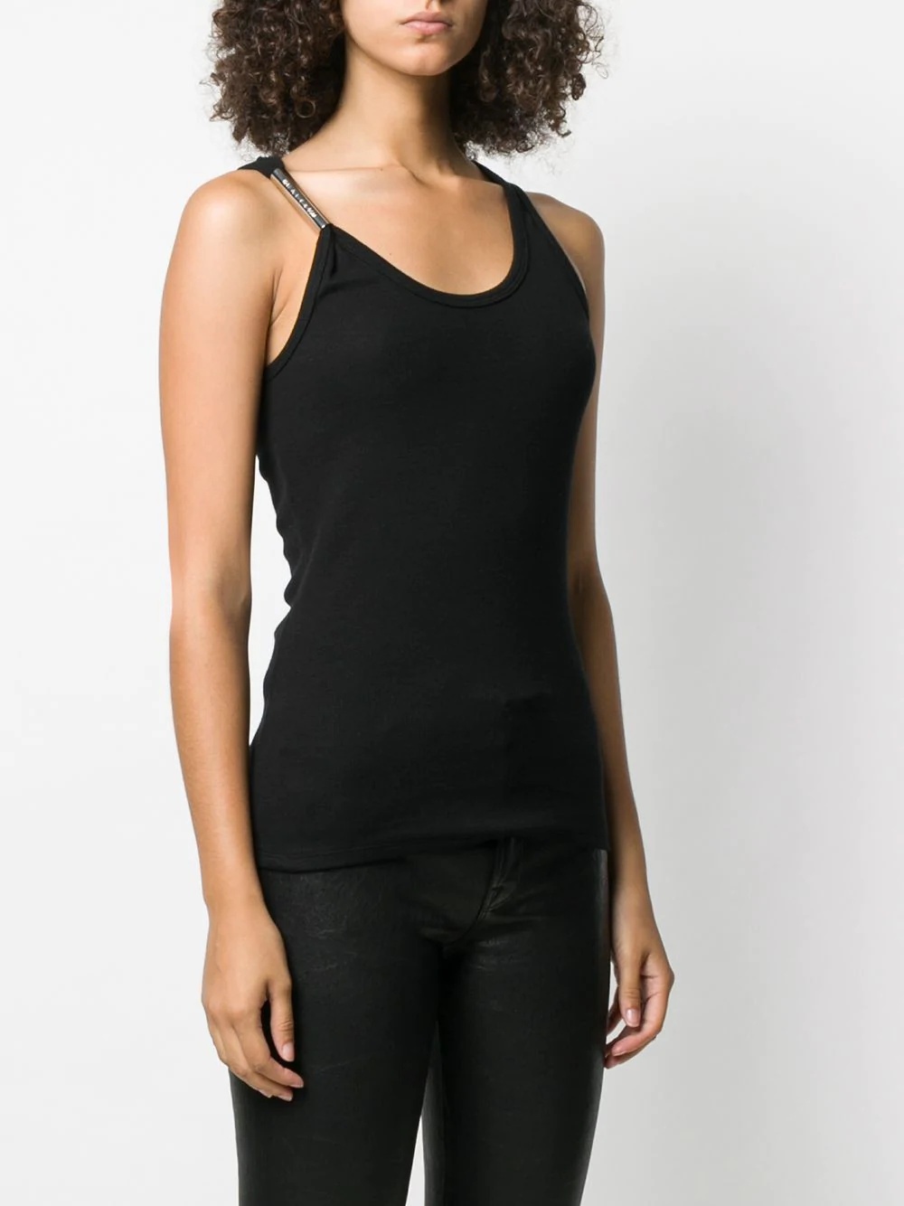 U-neck slim fit tank top - 3