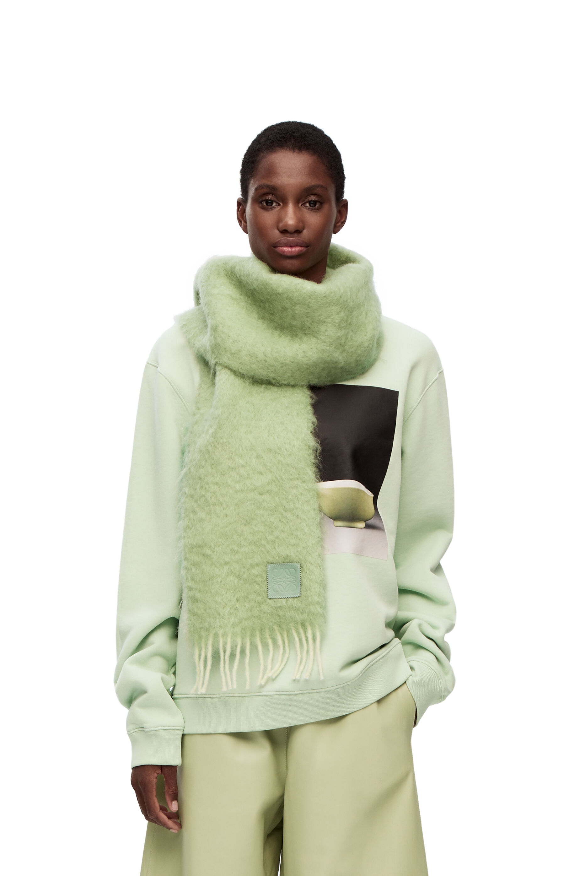 Scarf in wool and mohair - 2