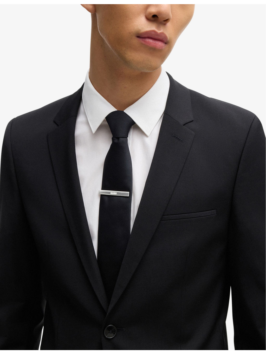 Debossed-Branded Brass Tie Clip - 2