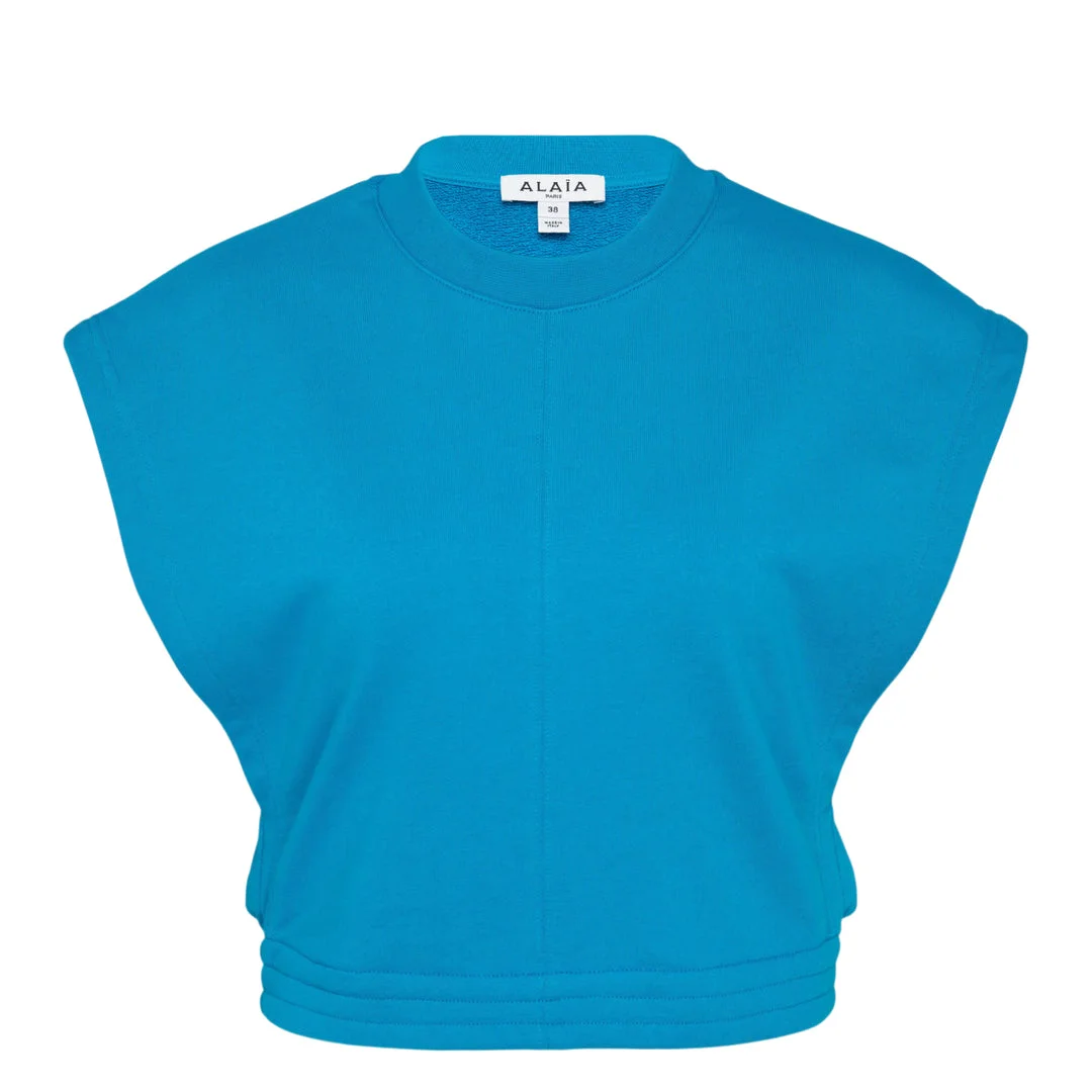 Crop Fleece Jersey Top - 1