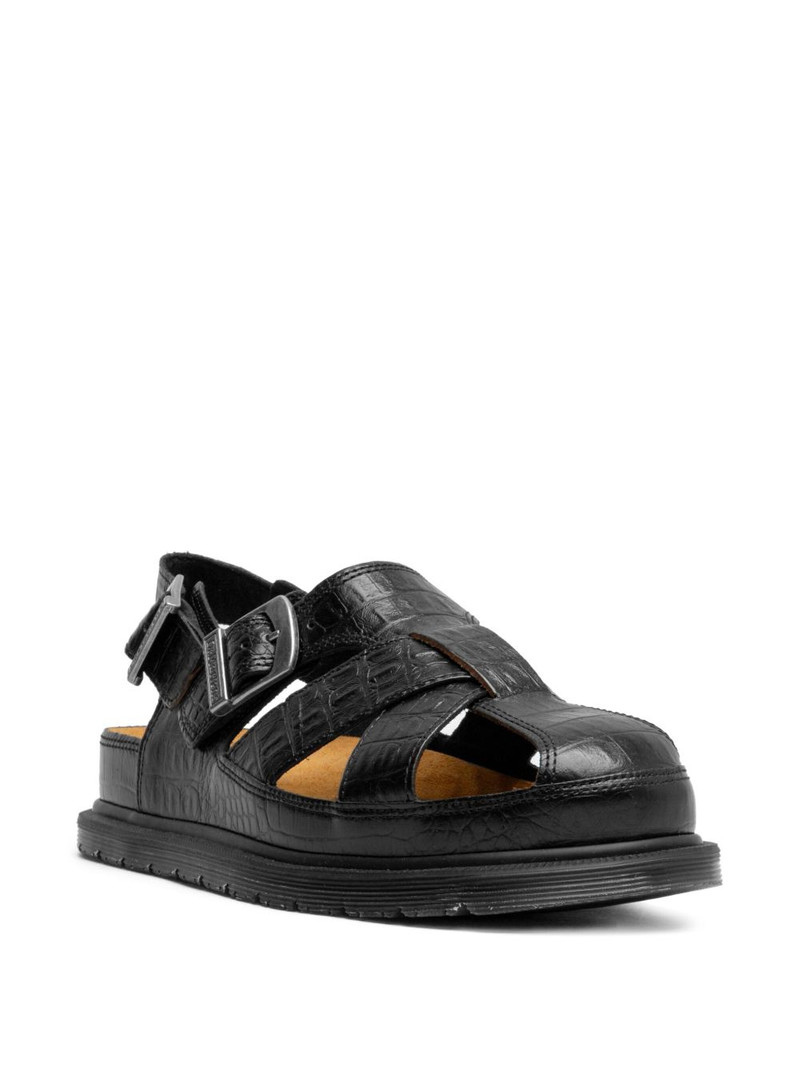 Dr. Martens crocodile-effect sandals outlook