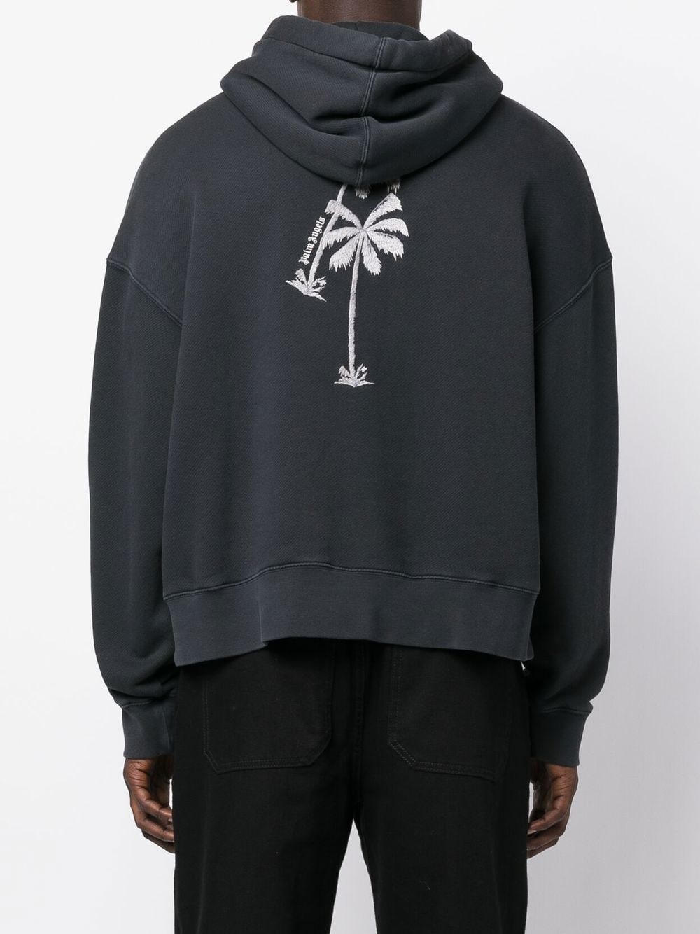 graphic-print cotton hoodie - 4