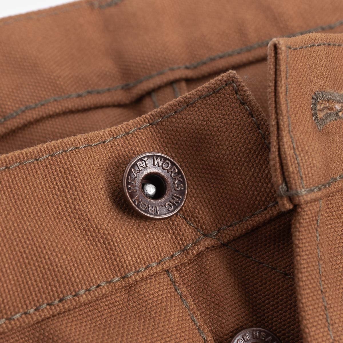 IH-777D 17oz Duck Slim Tapered Cut Jeans - Brown - 7