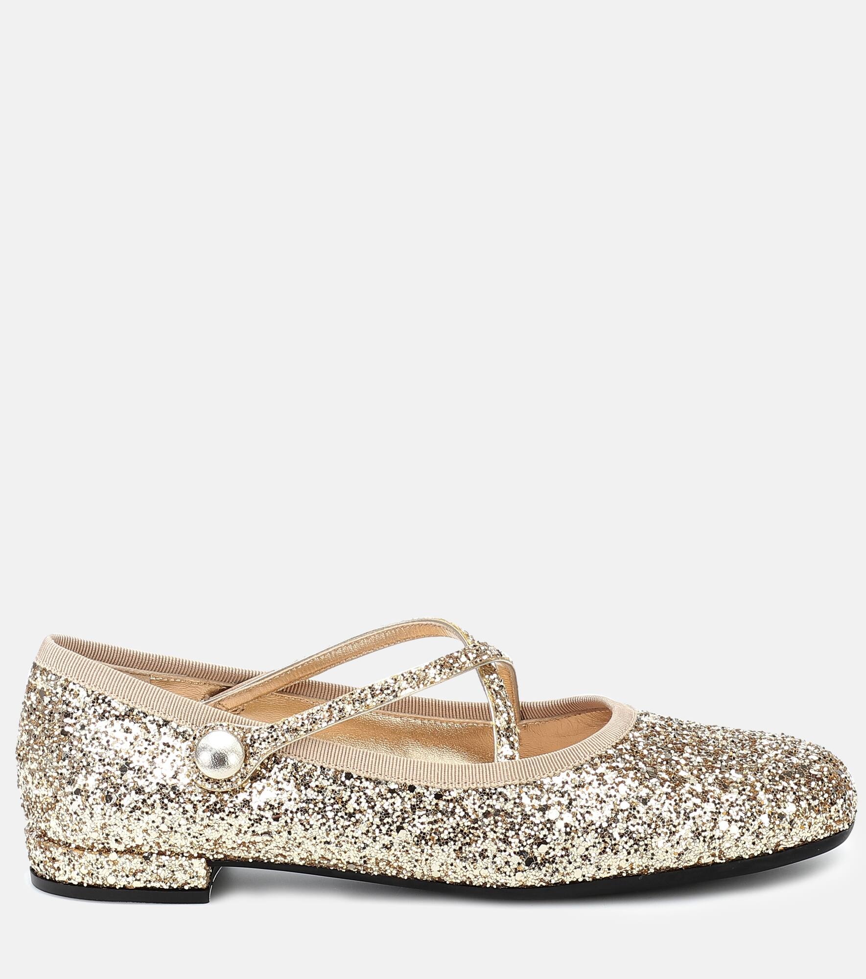 Glitter ballet flats - 5