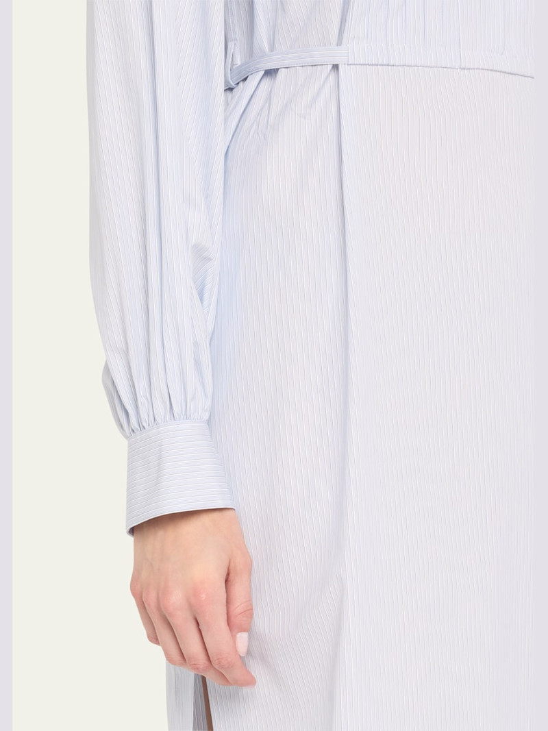 Jil Sander Multi Stripe Cotton Midi Shirtdress outlook