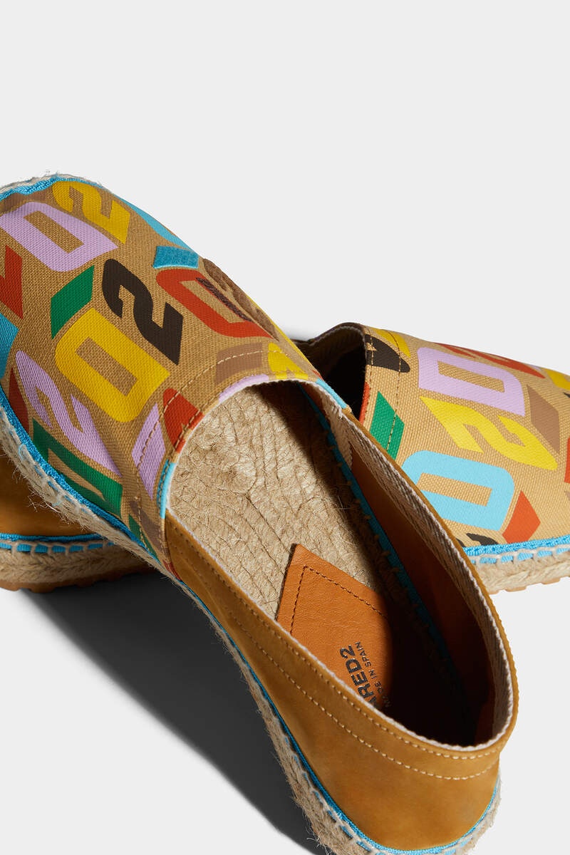 D2 MONOGRAM FLAT ESPADRILLES - 5