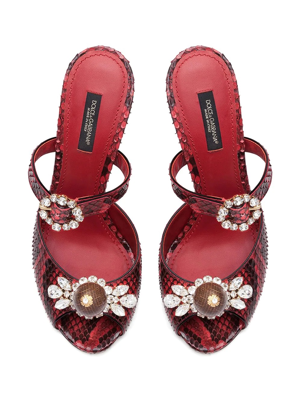 jewel-embellished sandals - 4