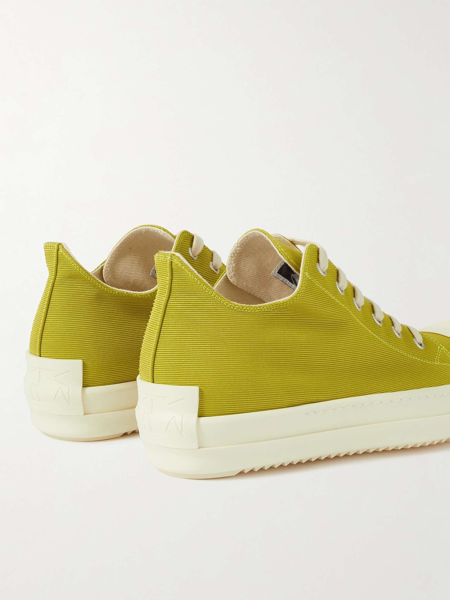 Rubber-Trimmed Faille Sneakers - 5