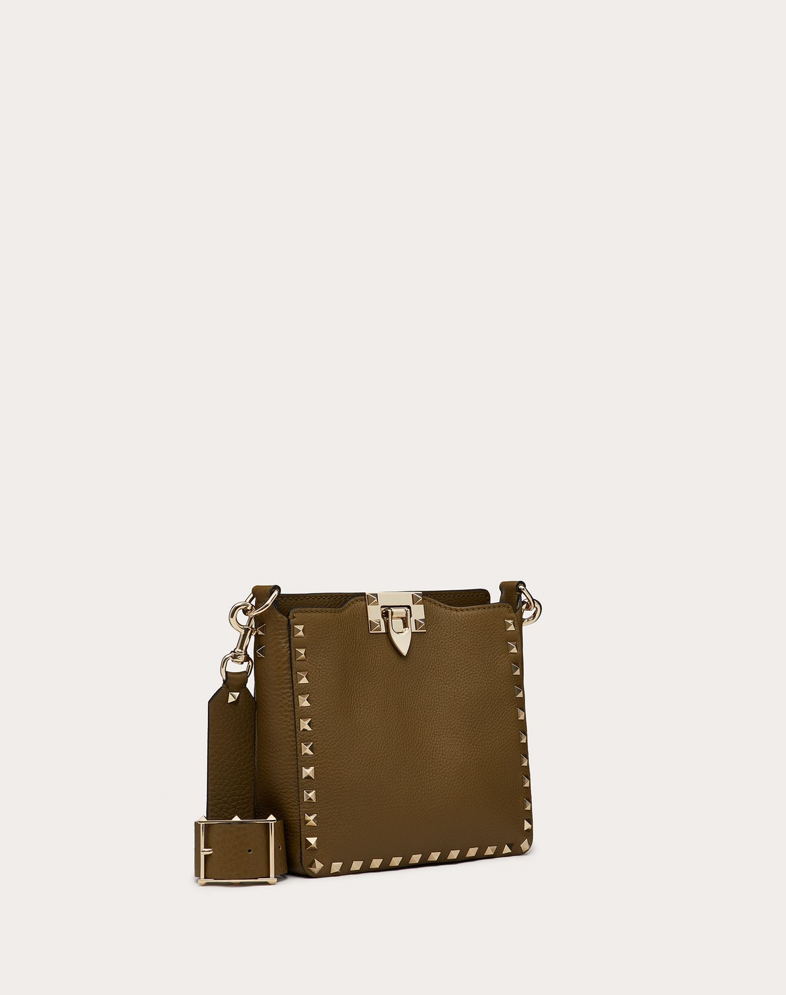 Mini Rockstud Grainy Calfskin Hobo Bag - 2