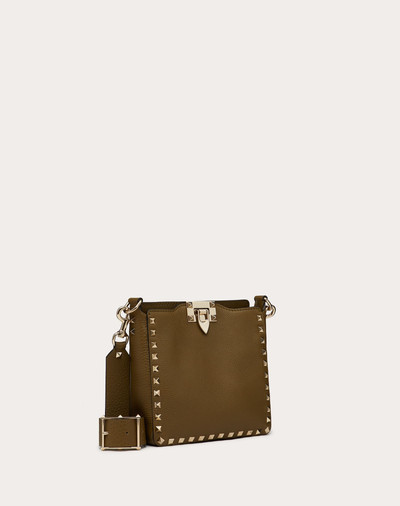 Valentino Mini Rockstud Grainy Calfskin Hobo Bag outlook